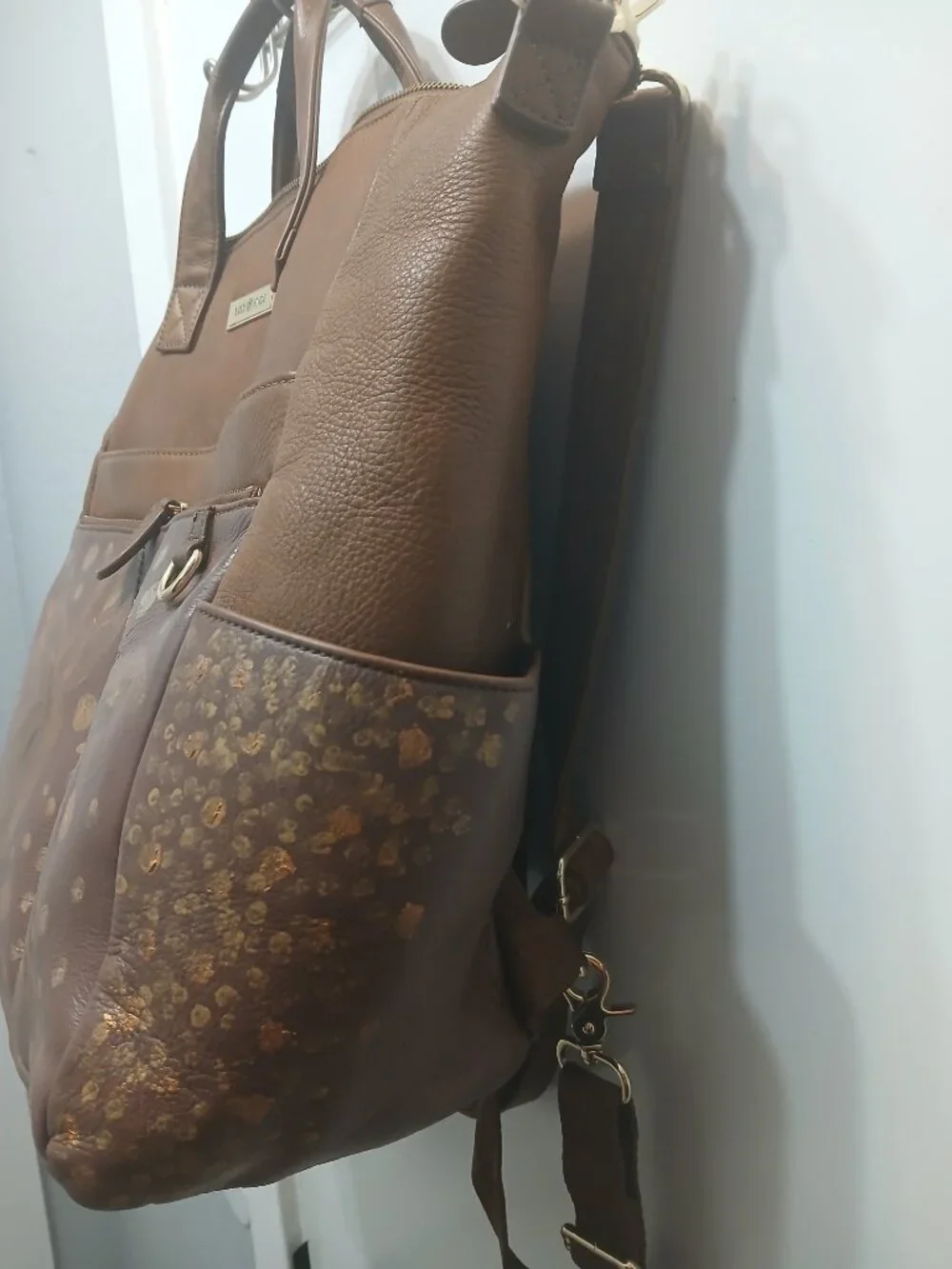 Lily Jade Hand Painted Travel Bag🤎